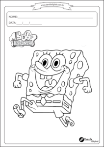 Desenhos colorir bob esponja