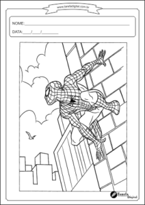 Desenho colorir - Homem Aranha