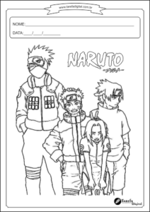 Naruto para colorir