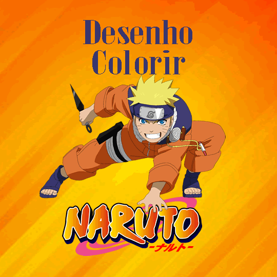 Desenho colorir - Naruto - Tarefa Digital