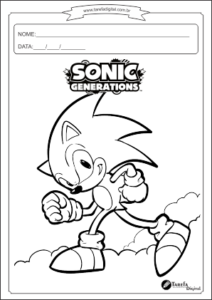 Desenho colorir - Sonic