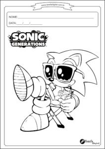 Desenho colorir - Sonic