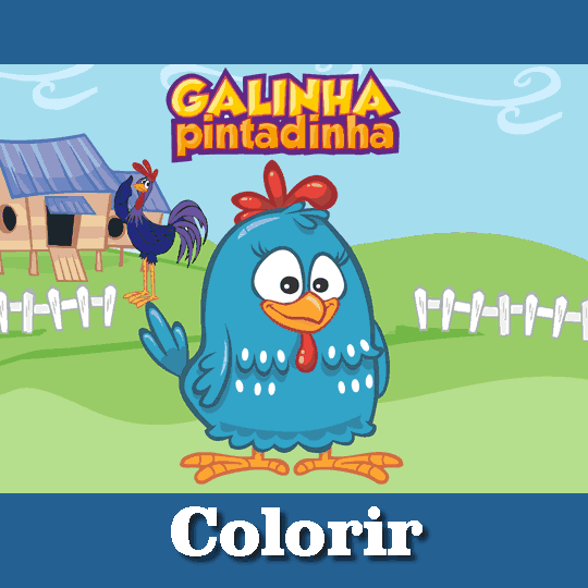 Galinha pintadinha para colorir  Visite o novo blog