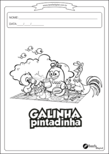 Atividade colorir - Galinha Pintadinha